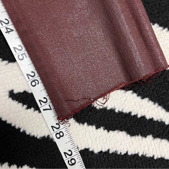 CITIZENS OF HUMANITY | Rocket High Rise Skinny Jeans Waxed Burgundy Red Size 25 - Picture 7 of 10